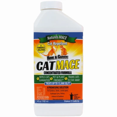 Cat Mace Repellant, All Natural, 40 oz. Concentrate Makes 5 Gallons