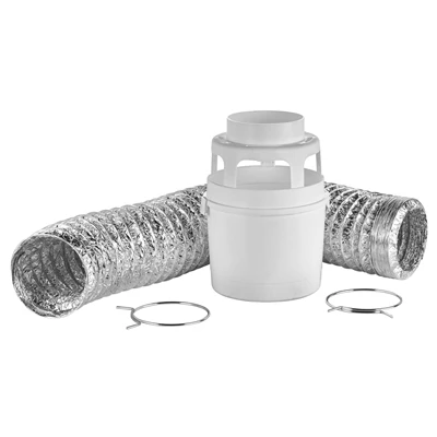Indoor Dryer Lint Trap Kit, 5 Feet Long With Clamps