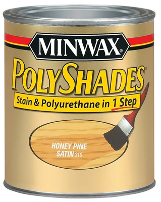 Polyshades Wood Stain, Honey Pine Satin, Qt.