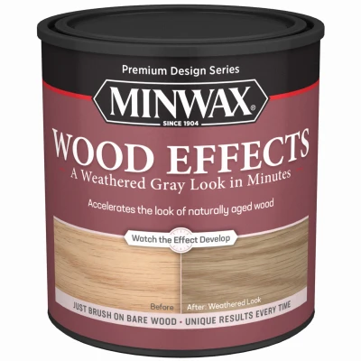 Wood Effects, Brush-On Age Accelerator, Weathered Gray, 1-Qt.