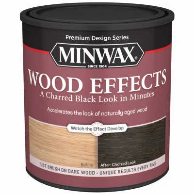 Wood Effects, Brush-On Age Accelerator, Charred Black, 1-Qt.