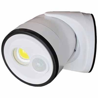 Motion Sensor COB Security LED Floodlight, White, 400 Lumens, Battery Operated