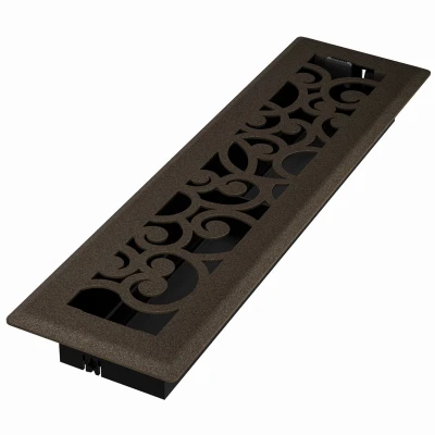 Signature Series Floor Register, Bronze Age Wonderland, Steel, 2-1/4 x 12 In.