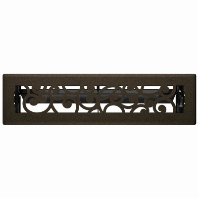 Signature Series Floor Register, Bronze Age Wonderland, Steel, 2-1/4 x 12 In.