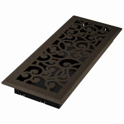 Signature Series Floor Register, Bronze Age Wonderland, Steel, 4 x 12 In.