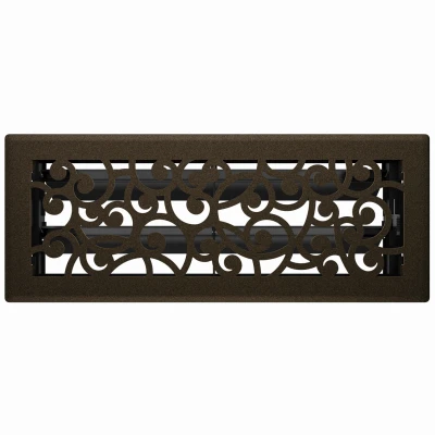 Signature Series Floor Register, Bronze Age Wonderland, Steel, 4 x 12 In.