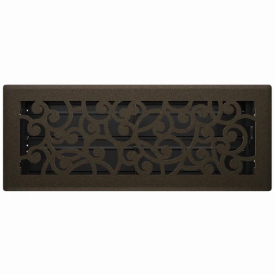 Signature Series Floor Register, Bronze Age Wonderland, Steel, 4 x 12 In.