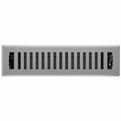 Signature Series Floor Register, Gray Granite Montezuma, Steel, 2-1/4 x 12 In.