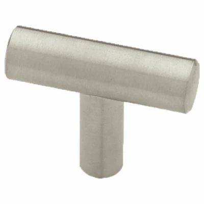 Cabinet Knobs, Stainless Steel, 1-5/8-In., 6-Pk.