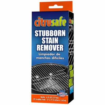 Stubborn Grill Stain Remover & Pads, 6-oz.