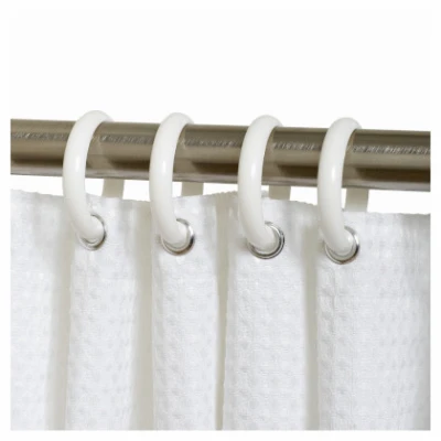 Shower Curtain Hooks, White, 12-Pk.