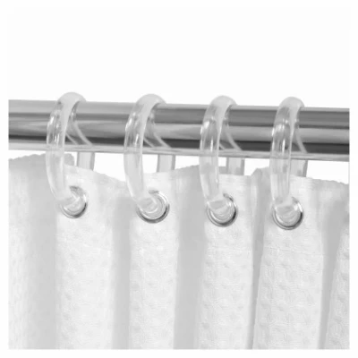 Shower Curtain Rings, Clear, 12-Pk.
