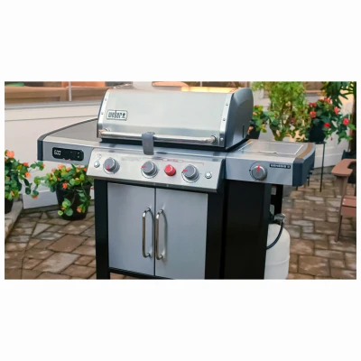 Genesis II SX-335 LP Gas Smart Grill, 3-Burners + Sear & Side, Stainless Steel