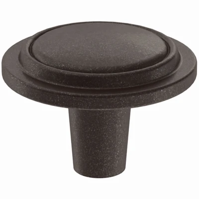 Top Ring Cabinet Knob, Cocoa Bronze, 1-1/4-In. Round