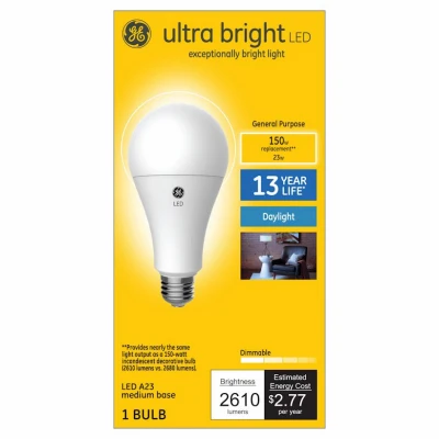 LED Light Bulb, Ultra Bright, 23-Watts, 2,610 lumens