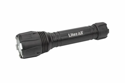 Nearly Invincible Tactical Flashlight, Flood & Focus Beams, 4,000 Lumens