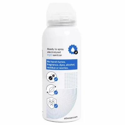 Sanitizing Mist Personal Spray Bottle, 2 Ounce Size, Portable Handheld Disinfectant