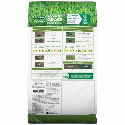Turf Builder Rapid Grass Tall Fescue Mix, 5.6 Pounds, Premium Lawn Seed