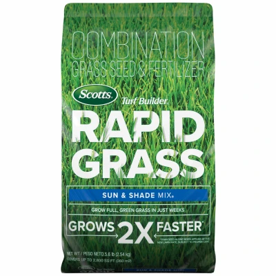 Turf Builder Rapid Grass Sun & Shade Mix, 5.6 Lbs.