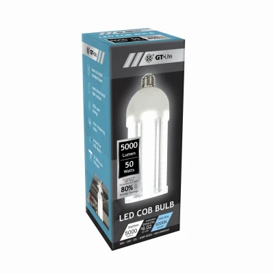 LED High Lumen Light Bulb, E26 Base, 50 Watt Equivalent, 5000 Lumens Brightness