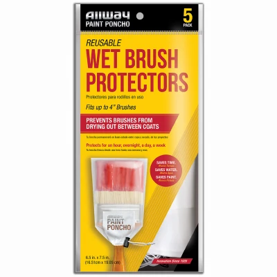 Paint Poncho Wet Paint Brush Protector, 5-Pk.