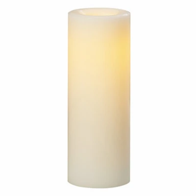 Premier Flameless LED Candle, Wax, Cream, 3 x 8 In.