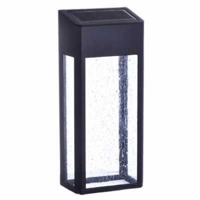 Solar Accent Lights, Aluminum with Glass, 8-In., 2-Pk.
