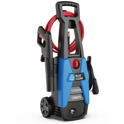 AR BLUE CLEAN Electric Power Washer, 1.7 GPM, 1,700 PSI, Wheeled Cart