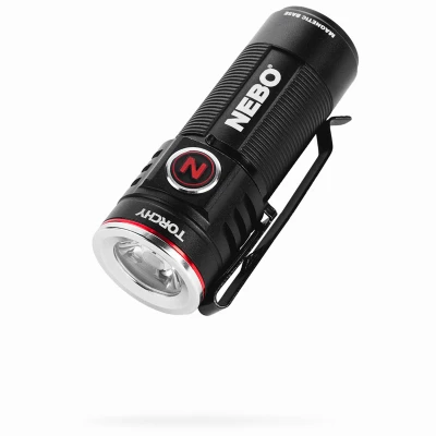 Torchy Rechargeable Flashlight, 4 Light Modes, 1000 Lumens, Clip Attachment