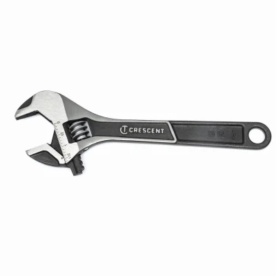 Wide-Jaw Adjustable Wrench, 10 In.