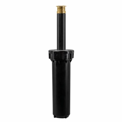 Pro Series Sprinkler Head, Pressure Regulated, Half Pattern Twin Spray, Brass Nozzle, 4-In. Pop-Up