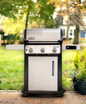 Weber Spirit SX-315 Liquid Propane Gas Smart Grill with Three Burners and Stainless Steel Construction