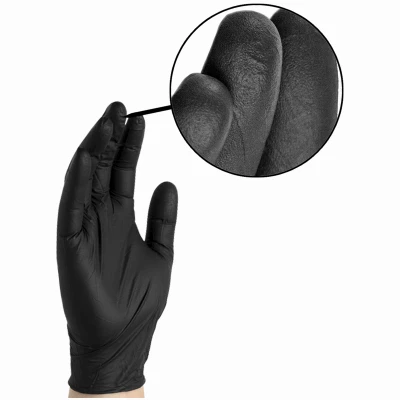 Medical Exam Nitrile Gloves, Latex Free, Black, Medium, 100-Ct.