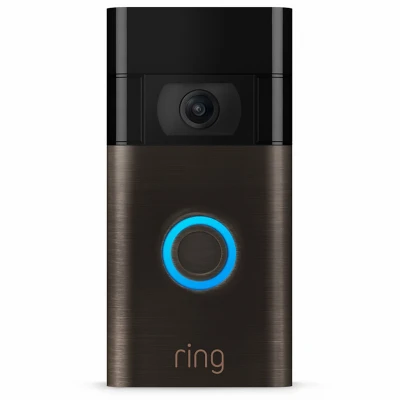 Video Doorbell, Version 2, Venetian Bronze, Video & Two-Way Talk