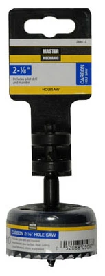Carbon Hole Saw, 2-1/8-inch With Integrated Mandrel