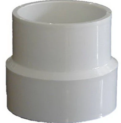 PVC Pipe Sewer & Drain Adapter Coupling, 4 In.