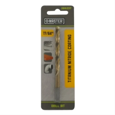 17 by 64 Inch by 4 and 1 Eighth Inch M7 Titanium Nitride Coated Drill Bit