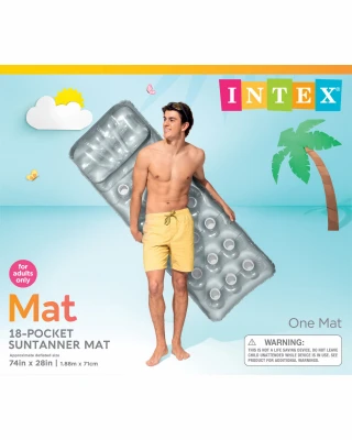 Suntanner Pool Float with 18 Air Pockets, 74 Inches by 28 Inches