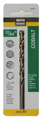 17 by 64 Inch by 4 and 1 by 8 Inch Cobalt High Speed Steel Drill Bit