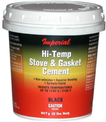 Furnace Cement, Black, 16 oz.