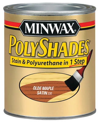 Polyshades Wood Stain, Satin Olde Maple, Qt.