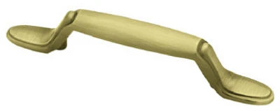 5-In. Antique Brass Spoon Foot Cabinet Pull