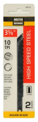 Metal-Cutting High-Speed Steel Jigsaw Blade, 3-5/8 In., 10-TPI, 2-Pk.