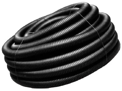 Corrugated Poly Drainage Tube, 4 In. x 100 Ft.