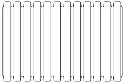 Poly Drainage Tube, Corrugated, Solid, 4 In. x 10 Ft.