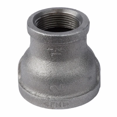 2 X 1-1/4 In. Black Pipe Reducing Coupling - Durable Black Iron Fitting