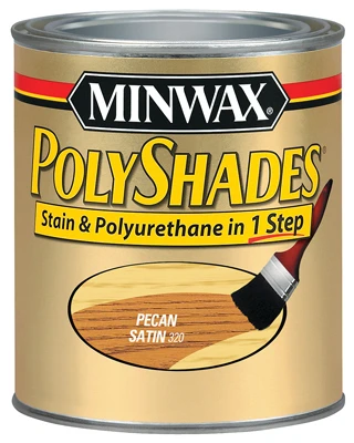 Polyshades Wood Stain, Satin Pecan, Qt.