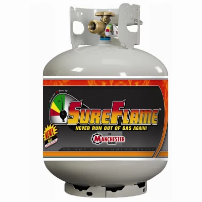 Sureflame 20 Lb. LP Tank Cylinder, OPD Valve & Gas Gauge