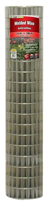 Galvanized Welded Wire Fence, 72-in. X 100-ft., 14-ga., 4 X 2-in. Mesh