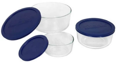 Glass Food Storage Set, 6-Pc.